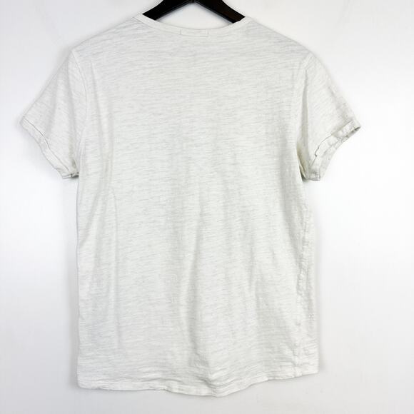 Scotch & Soda Womens Aloha London Britannia Linen Blend Tee Shirt White - M - Picture 5 of 7